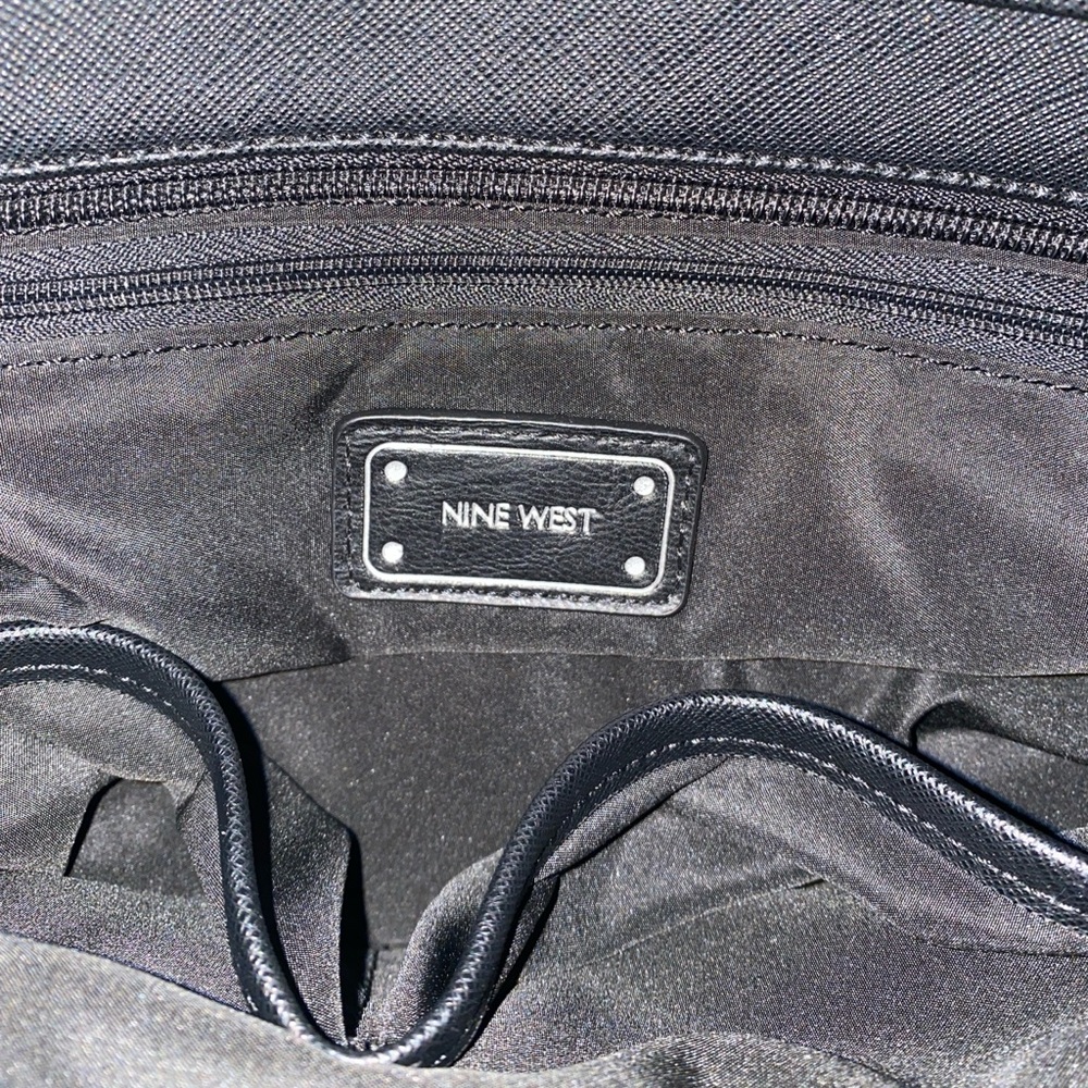 Nine West Python Print Grey/Black/White Faux Leat… - image 7